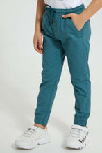 Load image into Gallery viewer, Redtag-Blue-Pull-On-Stretch-Jogger-Chinos-Boys-2 to 8 Years