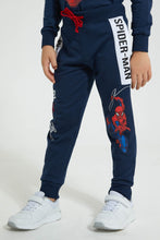 Load image into Gallery viewer, Redtag-Blue-Spiderman-Jog-Pant-Joggers-Boys-2 to 8 Years