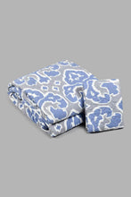 Load image into Gallery viewer, Redtag-Blue-Printed-2-Piece-Quilt-Set-(Single-Size)-Colour:Blue,-Filter:Home-Bedroom,-HMW-BED-Quilts,-New-In,-New-In-HMW-BED,-Non-Sale,-S22B,-Section:Homewares-Home-Bedroom-