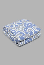 Load image into Gallery viewer, Redtag-Blue-Printed-2-Piece-Quilt-Set-(Single-Size)-Colour:Blue,-Filter:Home-Bedroom,-HMW-BED-Quilts,-New-In,-New-In-HMW-BED,-Non-Sale,-S22B,-Section:Homewares-Home-Bedroom-