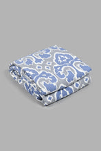 Load image into Gallery viewer, Redtag-Blue-Printed-3-Piece-Quilt-Set-(Double-Size)-Colour:Blue,-Filter:Home-Bedroom,-HMW-BED-Quilts,-New-In,-New-In-HMW-BED,-Non-Sale,-S22B,-Section:Homewares-Home-Bedroom-