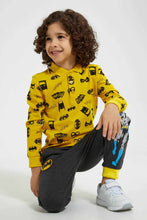 Load image into Gallery viewer, Redtag-Yellow-Batman-Printed-Polo-Shirt-Polo-Shirts-Boys-2 to 8 Years