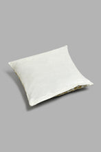 Load image into Gallery viewer, Redtag-Ivory/Gold-Floral-Embriodery-Velvet-Cushion-Cushions-Home-Bedroom-