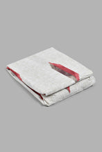 Load image into Gallery viewer, Redtag-Off-White/Rust-Geometric-Printed-Fitted-Sheet-(Single-Size)-Fitted-Sheets-Home-Bedroom-