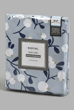 Load image into Gallery viewer, Redtag-Teal-Floral-Printed-Fitted-Sheet-(King-Size)-Fitted-Sheets-Home-Bedroom-