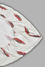 Load image into Gallery viewer, Redtag-Off-White/Rust-Geometric-Printed-Fitted-Sheet-(King-Size)-Fitted-Sheets-Home-Bedroom-