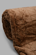 تنزيل الصورة على معرض الصور، Redtag-Brown-Carved-Print-Ultra-Soft-Blanket-(Single-Size)-Blankets-Home-Bedroom-