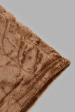 تنزيل الصورة على معرض الصور، Redtag-Brown-Carved-Print-Ultra-Soft-Blanket-(Single-Size)-Blankets-Home-Bedroom-