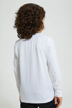 تنزيل الصورة على معرض الصور، Redtag-White-Spiderman-Character-T-Shirt-Long-Sleeves-Boys-2 to 8 Years