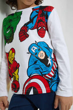 Load image into Gallery viewer, Redtag-White-Marvel-Character-T-Shirt-Character-Boys-2 to 8 Years