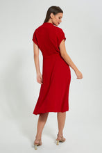 Load image into Gallery viewer, Redtag-Red-Sporty-Dress-Celebrity-Dresses,-Colour:Red,-Filter:Women's-Clothing,-New-In,-New-In-LDC,-Non-Sale,-S22A,-Section:Women-Women's-