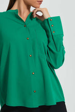 Load image into Gallery viewer, Redtag-Green-Oversized-Blouse-Celebrity-Blouses,-Colour:Green,-Filter:Women's-Clothing,-New-In,-New-In-LDC,-Non-Sale,-S22A,-Section:Women-Women's-
