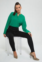 Load image into Gallery viewer, Redtag-Green-Oversized-Blouse-Celebrity-Blouses,-Colour:Green,-Filter:Women's-Clothing,-New-In,-New-In-LDC,-Non-Sale,-S22A,-Section:Women-Women's-