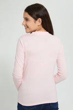 تنزيل الصورة على معرض الصور، Redtag-Pink-L/S-Girly-Print-T-Shirt-Long-Sleeves-Senior-Girls-9 to 14 Years