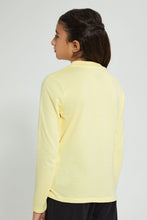 تنزيل الصورة على معرض الصور، Redtag-Yellow-L/S-Graphic-T-Shirt-Long-Sleeves-Senior-Girls-9 to 14 Years