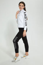 تنزيل الصورة على معرض الصور، Redtag-Black-Brushed-Jogger-Pant-With-Print-Cargo-Pants-Senior-Girls-9 to 14 Years