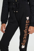 Load image into Gallery viewer, Redtag-Black-Basic-Track-Pant-Joggers-Senior-Girls-9 to 14 Years