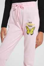 Load image into Gallery viewer, Redtag-Lt-Pink-Basic-Track-Pant-Joggers-Senior-Girls-9 to 14 Years
