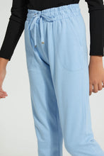 Load image into Gallery viewer, Redtag-Lt-Blue-Basic-Track-Pant-Joggers-Senior-Girls-9 to 14 Years
