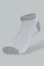 Load image into Gallery viewer, Redtag-Black/Grey/White-Heart-Polka-Printed-Ankle-Socks-(5-Pack)-Ankle-Length-Women's-