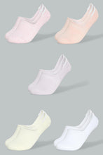 Load image into Gallery viewer, Redtag-Assorted-Plain-Invisible-Socks-(5-Pack)-Ankle-Length-Women's-