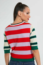تنزيل الصورة على معرض الصور، Redtag-Assorted-Colour-Block-Sweater-Celebrity-Pullovers,-Colour:Assorted,-Filter:Women's-Clothing,-New-In,-New-In-LDC,-Non-Sale,-S22A,-Section:Women-Women's-