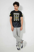 Load image into Gallery viewer, Redtag-Grey-Jogger-with-Elasticated-Waistband-Joggers-Senior-Boys-9 to 14 Years