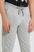 Load image into Gallery viewer, Redtag-Grey-Jogger-with-Elasticated-Waistband-Joggers-Senior-Boys-9 to 14 Years
