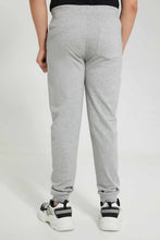 Load image into Gallery viewer, Redtag-Grey-Jogger-with-Elasticated-Waistband-Joggers-Senior-Boys-9 to 14 Years