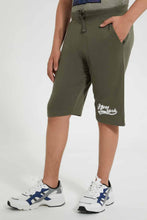 تنزيل الصورة على معرض الصور، Redtag-Olive-Pull-On-Active-Short-Active-Shorts-Senior-Boys-9 to 14 Years
