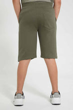 تنزيل الصورة على معرض الصور، Redtag-Olive-Pull-On-Active-Short-Active-Shorts-Senior-Boys-9 to 14 Years