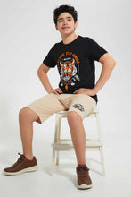 تنزيل الصورة على معرض الصور، Redtag-Beige-Pull-On-Active-Short-Active-Shorts-Senior-Boys-9 to 14 Years