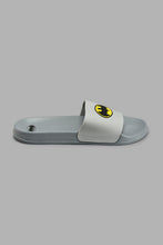 Load image into Gallery viewer, Redtag-Grey-Batman-Character-Slide-Character,-Colour:Grey,-Filter:Men's-Footwear,-Men-Flip-Flops,-New-In,-New-In-Men-FOO,-Non-Sale,-S22A,-Section:Men-Men's-
