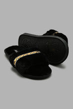 تنزيل الصورة على معرض الصور، Redtag-Black-Slipper-With-Tape-Detail-Colour:Black,-Filter:Women's-Footwear,-New-In,-New-In-Women-FOO,-Non-Sale,-S22A,-Section:Women,-Women-Slippers-Women's-