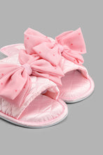 تنزيل الصورة على معرض الصور، Redtag-Bow-Trim-Slipper-Colour:Pink,-Filter:Women's-Footwear,-New-In,-New-In-Women-FOO,-Non-Sale,-S22A,-Section:Women,-Women-Slippers-Women's-