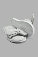 تنزيل الصورة على معرض الصور، Redtag-Grey-Bow-Trim-Slipper-Colour:Grey,-Filter:Women's-Footwear,-New-In,-New-In-Women-FOO,-Non-Sale,-S22A,-Section:Women,-Women-Slippers-Women's-