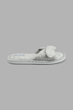تنزيل الصورة على معرض الصور، Redtag-Grey-Bow-Trim-Slipper-Colour:Grey,-Filter:Women's-Footwear,-New-In,-New-In-Women-FOO,-Non-Sale,-S22A,-Section:Women,-Women-Slippers-Women's-