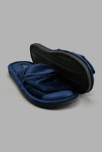 تنزيل الصورة على معرض الصور، Redtag-Navy-Knot-Slipper-Colour:Navy,-Filter:Women's-Footwear,-New-In,-New-In-Women-FOO,-Non-Sale,-S22A,-Section:Women,-Women-Slippers-Women's-