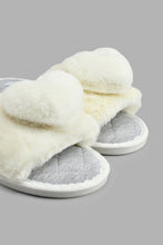 تنزيل الصورة على معرض الصور، Redtag-White-Heart-Trim-Slipper-Colour:White,-Filter:Women's-Footwear,-New-In,-New-In-Women-FOO,-Non-Sale,-S22A,-Section:Women,-Women-Slippers-Women's-