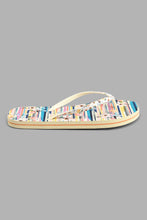 تنزيل الصورة على معرض الصور، Redtag-Assorted-Printed-Upper-And-Sock-Matching-Flip-Flop-Colour:Beige,-Filter:Women's-Footwear,-New-In,-New-In-Women-FOO,-Non-Sale,-S22A,-Section:Women,-Women-Flip-Flops-Women's-