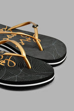 Load image into Gallery viewer, Redtag-Gold-Love-Slogan-Flip-Flop-Colour:Gold,-Filter:Women's-Footwear,-New-In,-New-In-Women-FOO,-Non-Sale,-S22A,-Section:Women,-Women-Flip-Flops-Women's-