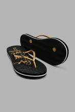 Load image into Gallery viewer, Redtag-Gold-Love-Slogan-Flip-Flop-Colour:Gold,-Filter:Women's-Footwear,-New-In,-New-In-Women-FOO,-Non-Sale,-S22A,-Section:Women,-Women-Flip-Flops-Women's-