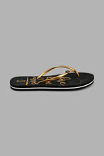 Load image into Gallery viewer, Redtag-Gold-Love-Slogan-Flip-Flop-Colour:Gold,-Filter:Women's-Footwear,-New-In,-New-In-Women-FOO,-Non-Sale,-S22A,-Section:Women,-Women-Flip-Flops-Women's-