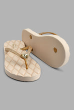 Load image into Gallery viewer, Redtag-Gold-Glitter-And-Trim-Flip-Flop-Colour:Gold,-Filter:Women's-Footwear,-New-In,-New-In-Women-FOO,-Non-Sale,-S22A,-Section:Women,-Women-Flip-Flops-Women's-