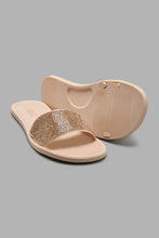 Load image into Gallery viewer, Redtag-Pink-Diamante-Trim-Jelly-Mule-Colour:pink,-Filter:Women's-Footwear,-New-In,-New-In-Women-FOO,-Non-Sale,-S22A,-Section:Women,-Women-Flip-Flops-Women's-