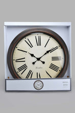 Load image into Gallery viewer, Redtag-Brown-Roman-Wall-Clock-Wall-Clock-Home-Decor-