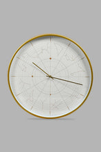 Load image into Gallery viewer, Redtag-Gold-Decorative-Frame-Wall-Clock-Colour:Gold,-Filter:Home-Decor,-HMW-HOM-Wall-Clock,-New-In,-New-In-HMW-HOM,-Non-Sale,-S22A,-Section:Homewares-Home-Decor-