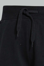 تنزيل الصورة على معرض الصور، Redtag-Black-Elasticated-Shorts-Active-Shorts-Boys-2 to 8 Years