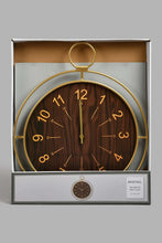 Load image into Gallery viewer, Redtag-Gold-Metal-Pendulum-Ring-Big-Circular-Clock-Wall-Clock-Home-Decor-