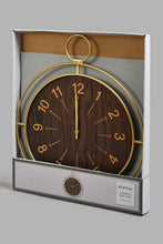 Load image into Gallery viewer, Redtag-Gold-Metal-Pendulum-Ring-Big-Circular-Clock-Wall-Clock-Home-Decor-